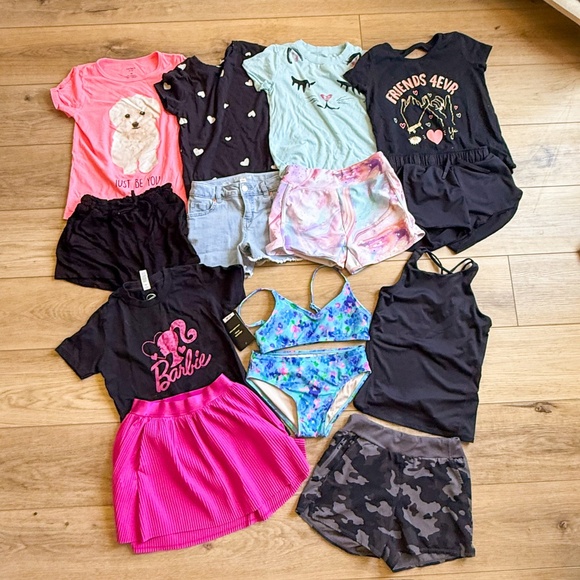 PRETTY AND PREPPY GIRLS SUMMER CLOTHING BUNDLE SIZE MEDIUM - Picture 1 of 8